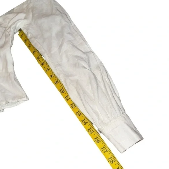 Host Pick 🎉▶️ Reformation ◀️ Paloma White Linen Lace Up Top - Picture 13 of 16